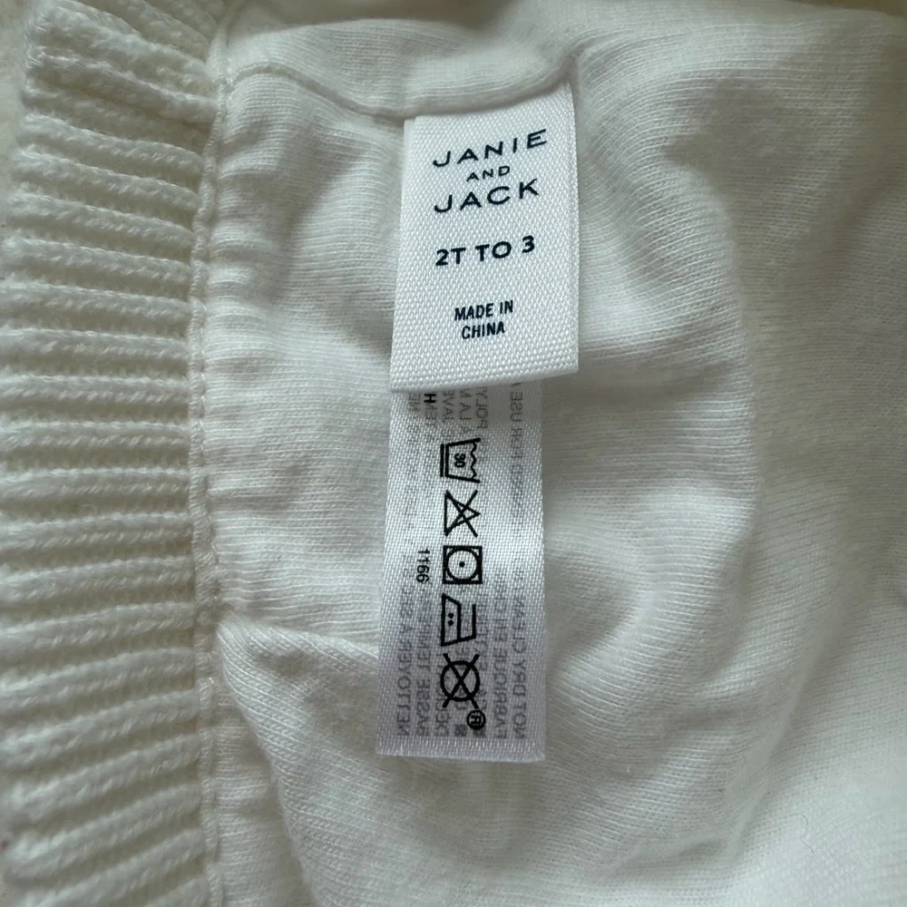 Janie and Jack Bridle Bit Ivory Knit Beret with Equestrian Inspiration - 2T to 3